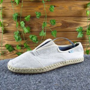 TOMS Women's Espadrille Beige Fabric‎ Sz 7 Medium Gently Used 2025